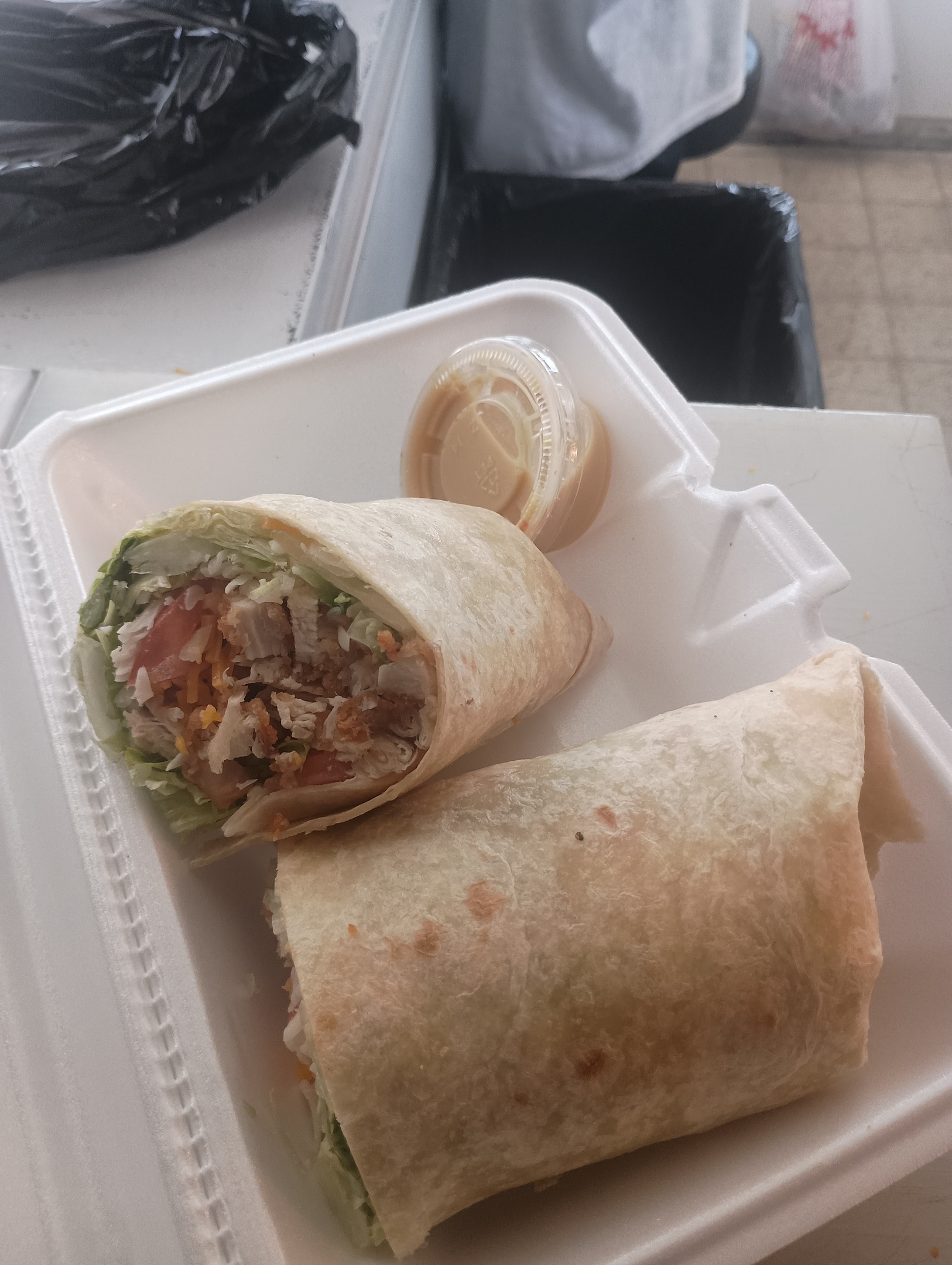Chicken Philly wrap
